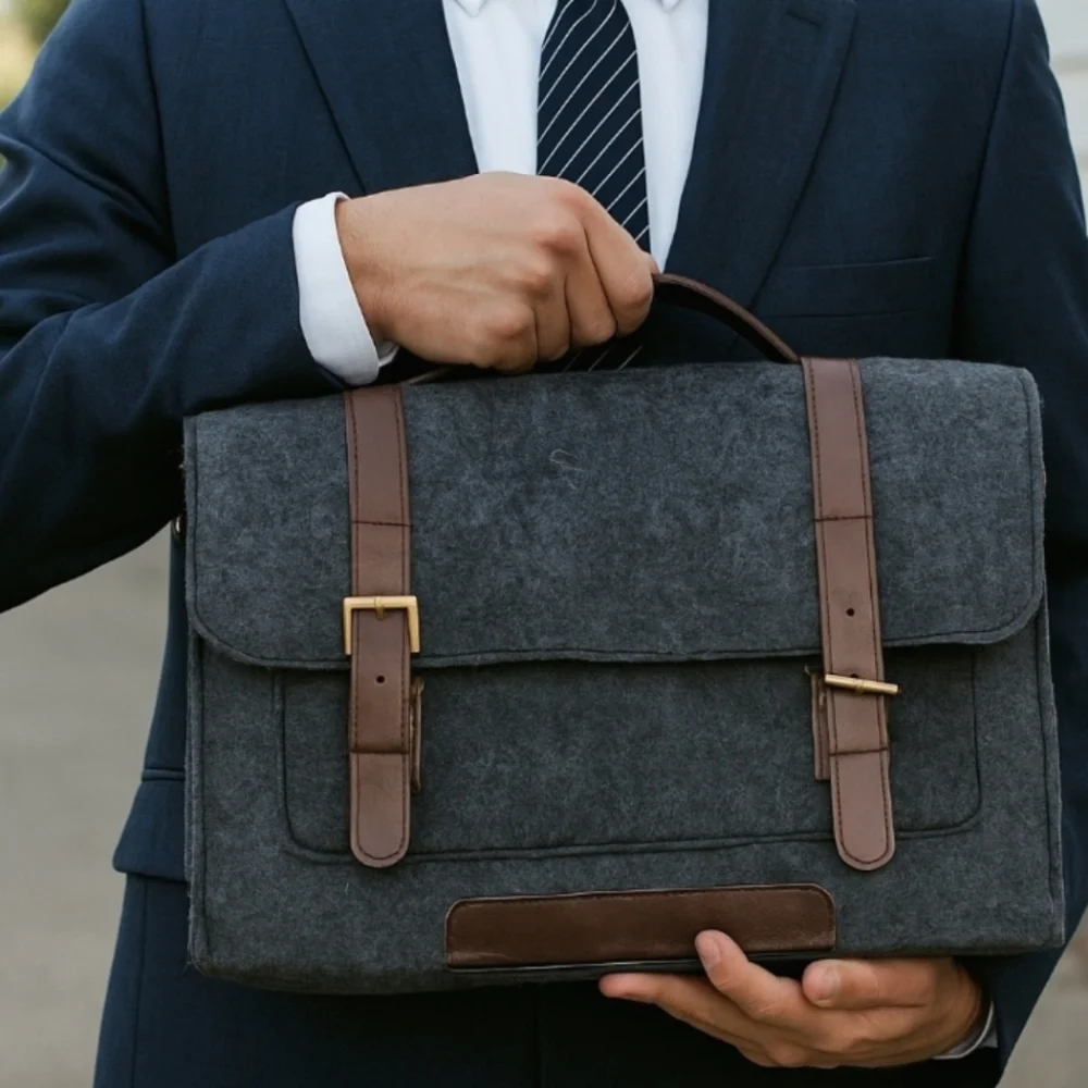 Grey felt laptop case 14'' x 11'' Sleek slim Surface pro 8 Case Surface 9 Bag